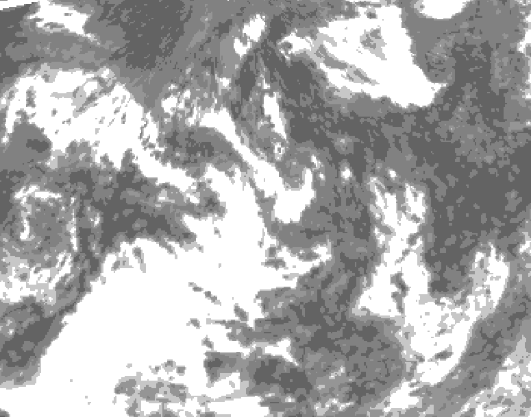 GDPS total cloud 144 hour forecast chart for Canada based on 2026/07/26 1200Z data