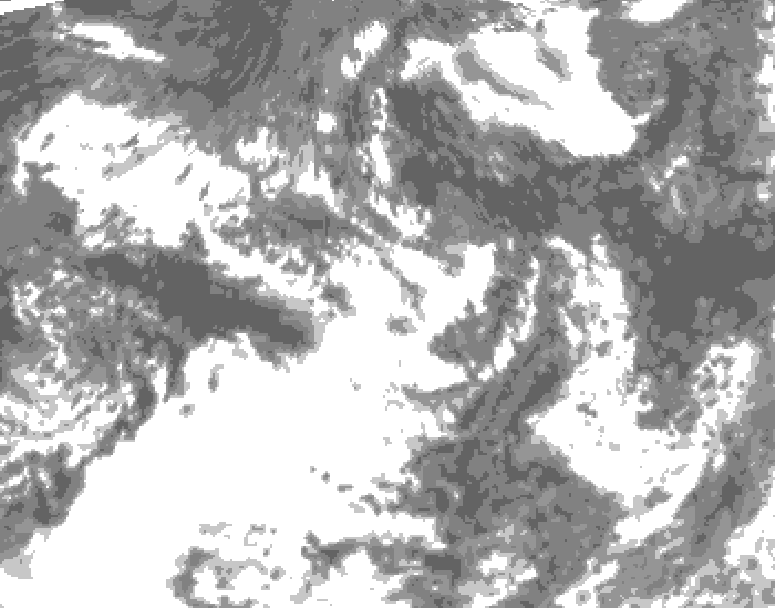 GDPS total cloud 150 hour forecast chart for Canada based on 2026/07/26 1200Z data