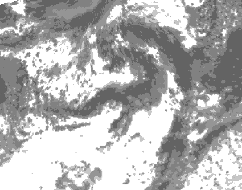 GDPS total cloud 186 hour forecast chart for Canada based on 2026/07/26 1200Z data