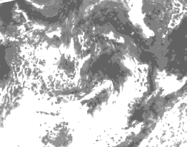 GDPS total cloud 204 hour forecast chart for Canada based on 2026/07/26 1200Z data