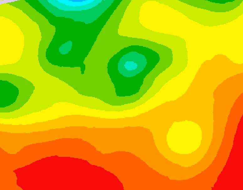 GDPS 500 millibar geopotential height 096 hour forecast chart for Canada based on 2026/07/27 0000Z data