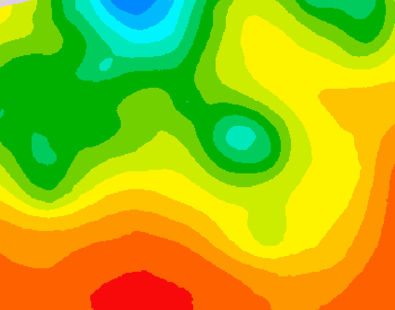 GDPS 500 millibar geopotential height 024 hour forecast chart for Canada based on 2026/07/27 1200Z data