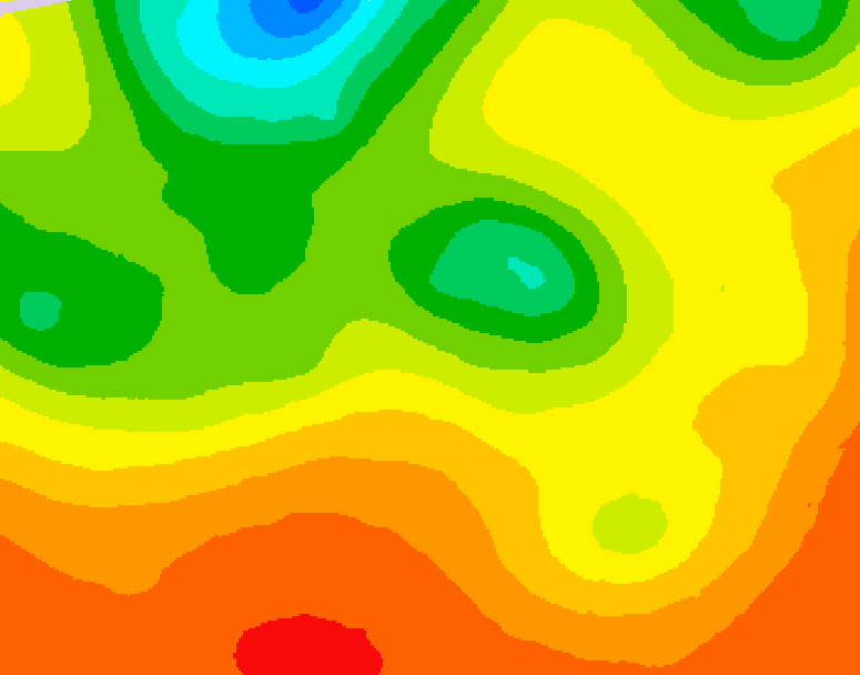 GDPS 500 millibar geopotential height 048 hour forecast chart for Canada based on 2026/07/27 1200Z data
