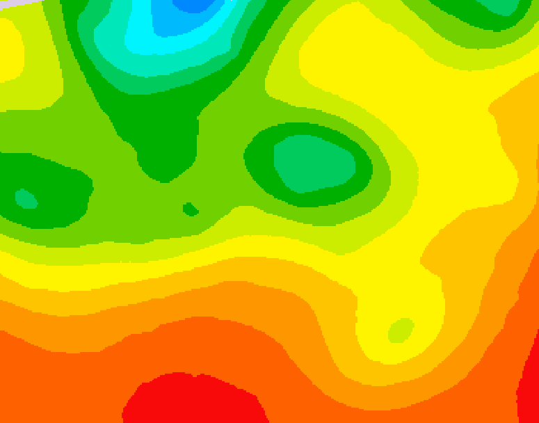 GDPS 500 millibar geopotential height 054 hour forecast chart for Canada based on 2026/07/27 1200Z data