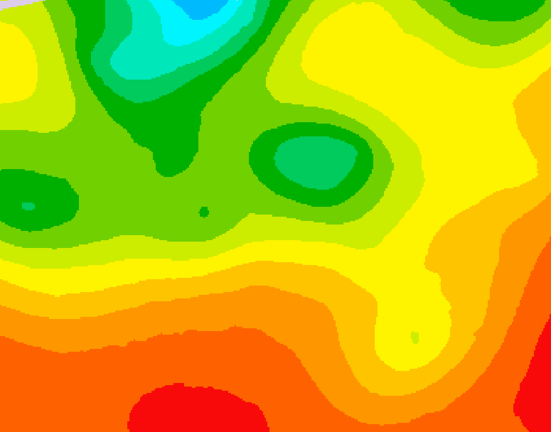 GDPS 500 millibar geopotential height 060 hour forecast chart for Canada based on 2026/07/27 1200Z data
