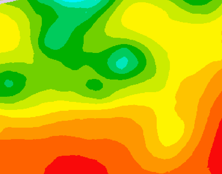GDPS 500 millibar geopotential height 072 hour forecast chart for Canada based on 2026/07/27 1200Z data