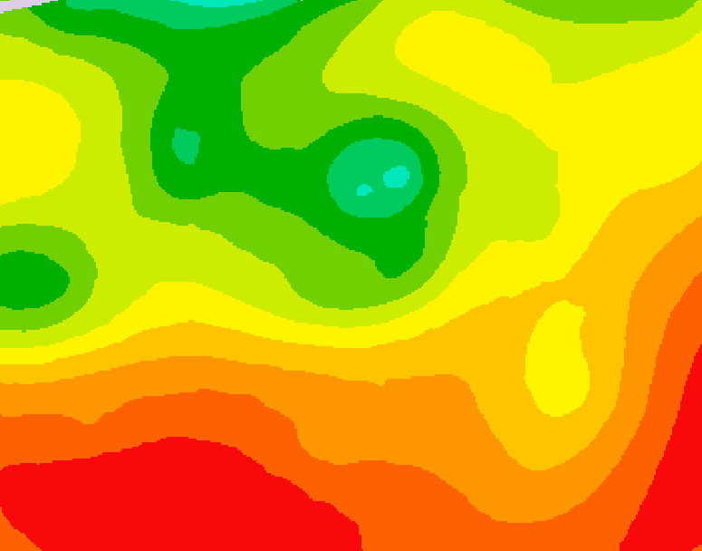 GDPS 500 millibar geopotential height 090 hour forecast chart for Canada based on 2026/07/27 1200Z data