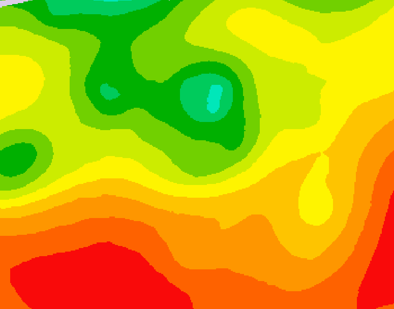 GDPS 500 millibar geopotential height 096 hour forecast chart for Canada based on 2026/07/27 1200Z data
