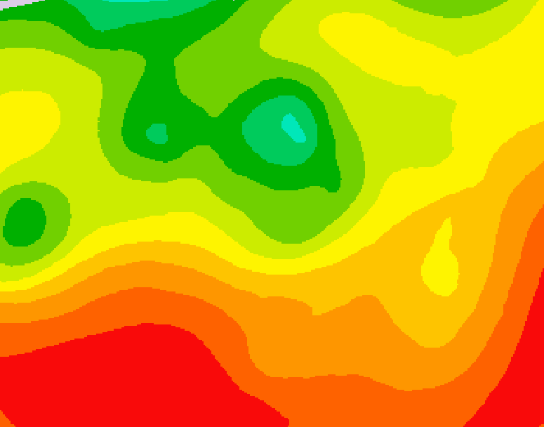GDPS 500 millibar geopotential height 102 hour forecast chart for Canada based on 2026/07/27 1200Z data