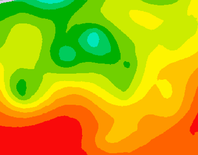 GDPS 500 millibar geopotential height 126 hour forecast chart for Canada based on 2026/07/27 1200Z data