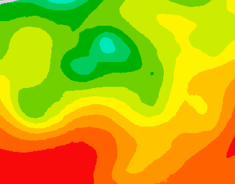 GDPS 500 millibar geopotential height 132 hour forecast chart for Canada based on 2026/07/27 1200Z data