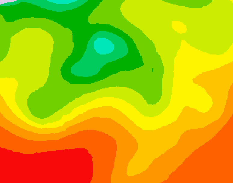 GDPS 500 millibar geopotential height 138 hour forecast chart for Canada based on 2026/07/27 1200Z data