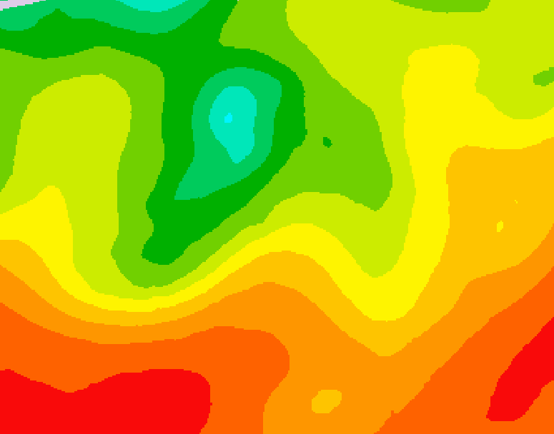 GDPS 500 millibar geopotential height 150 hour forecast chart for Canada based on 2026/07/27 1200Z data