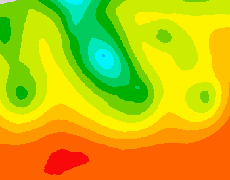 GDPS 500 millibar geopotential height 216 hour forecast chart for Canada based on 2026/07/27 1200Z data
