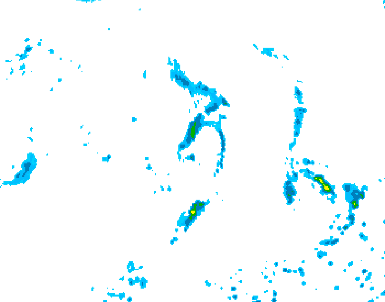 GDPS precipitation 180 hour forecast chart for Canada based on 2026/07/27 1200Z data