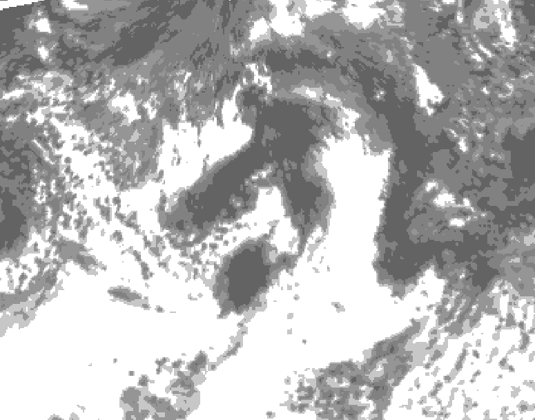 GDPS total cloud 192 hour forecast chart for Canada based on 2026/07/27 0000Z data