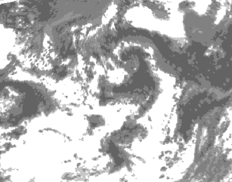 GDPS total cloud 090 hour forecast chart for Canada based on 2026/07/27 1200Z data