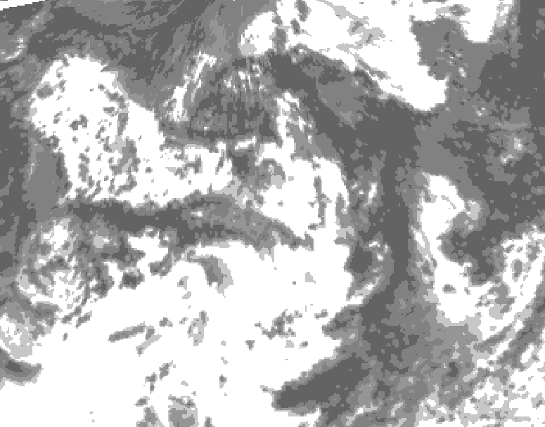 GDPS total cloud 138 hour forecast chart for Canada based on 2026/07/27 1200Z data