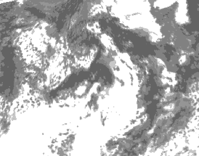 GDPS total cloud 156 hour forecast chart for Canada based on 2026/07/27 1200Z data
