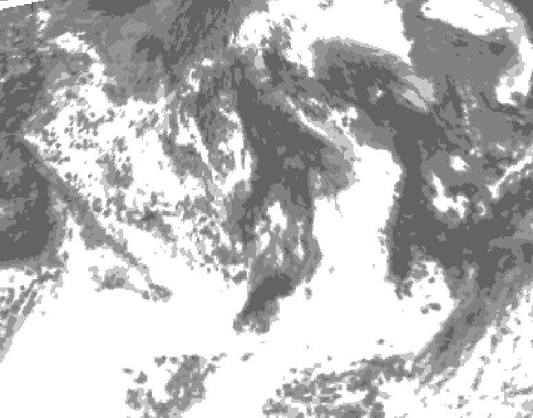 GDPS total cloud 180 hour forecast chart for Canada based on 2026/07/27 1200Z data