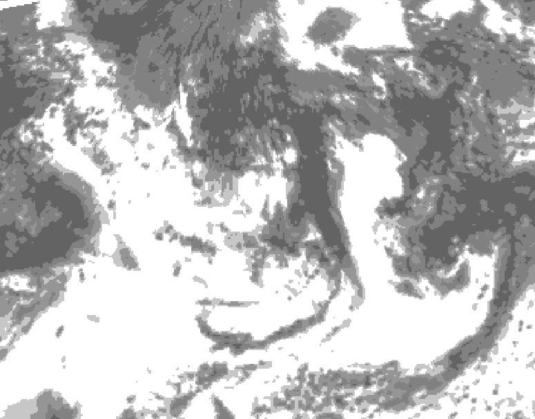 GDPS total cloud 198 hour forecast chart for Canada based on 2026/07/27 1200Z data