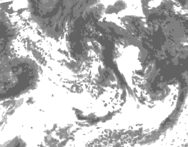 GDPS total cloud 204 hour forecast chart for Canada based on 2026/07/27 1200Z data