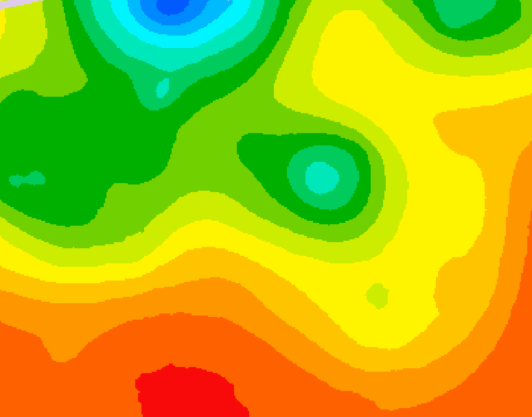 GDPS 500 millibar geopotential height 012 hour forecast chart for Canada based on 2026/07/28 1200Z data