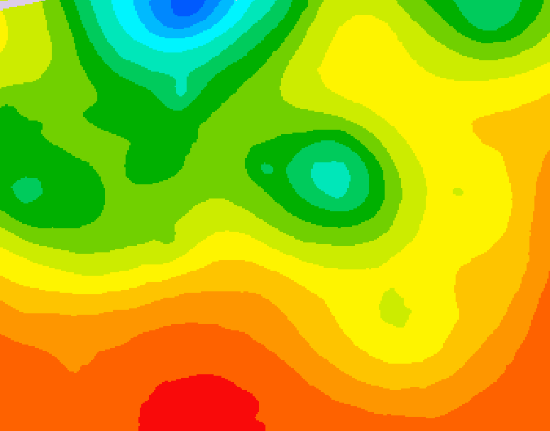 GDPS 500 millibar geopotential height 018 hour forecast chart for Canada based on 2026/07/28 1200Z data