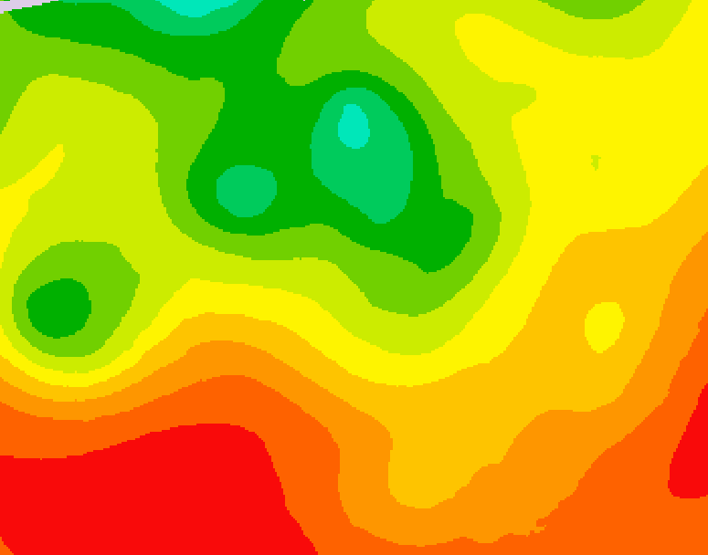 GDPS 500 millibar geopotential height 096 hour forecast chart for Canada based on 2026/07/28 1200Z data