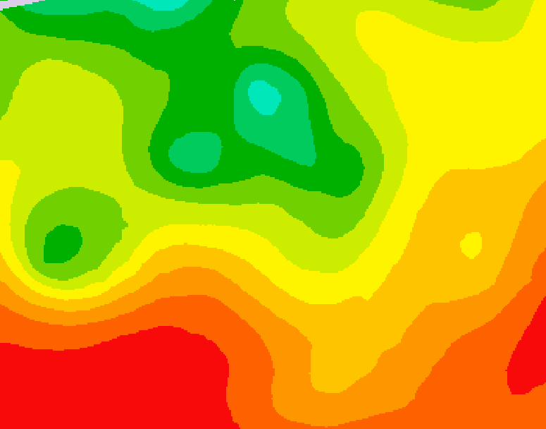 GDPS 500 millibar geopotential height 102 hour forecast chart for Canada based on 2026/07/28 1200Z data