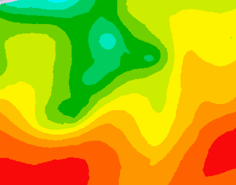 GDPS 500 millibar geopotential height 126 hour forecast chart for Canada based on 2026/07/28 1200Z data