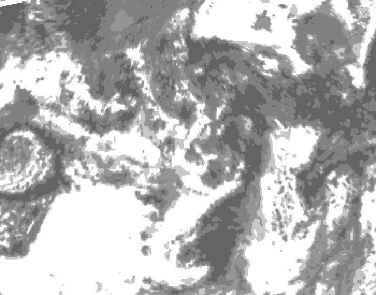 GDPS total cloud 078 hour forecast chart for Canada based on 2026/07/28 1200Z data
