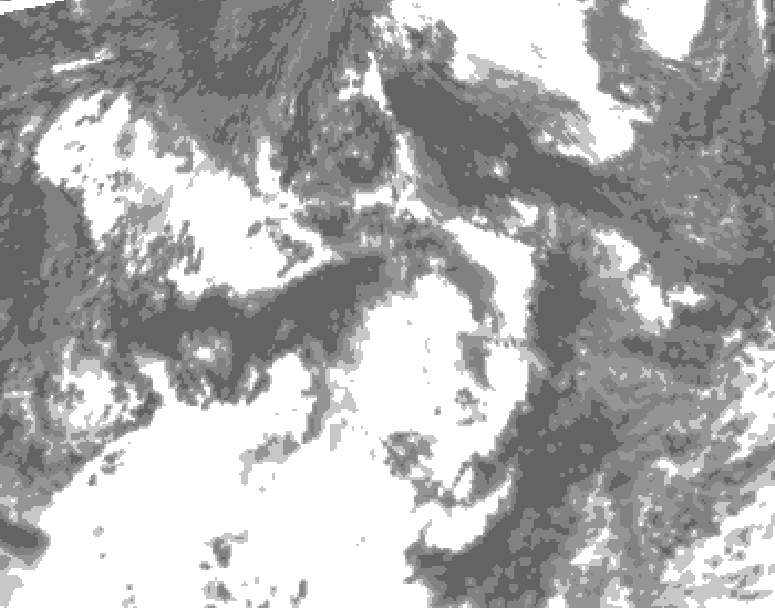 GDPS total cloud 120 hour forecast chart for Canada based on 2026/07/28 1200Z data