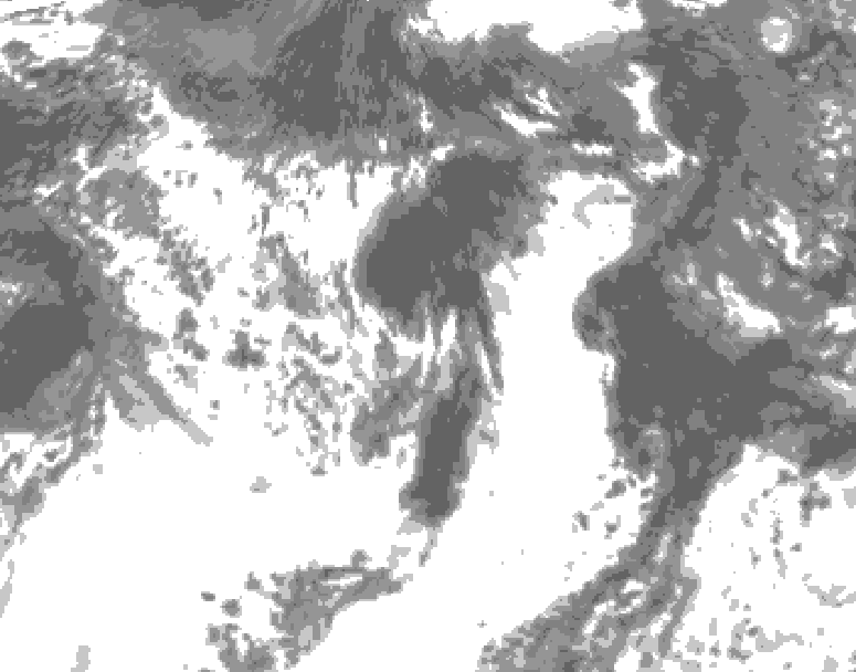 GDPS total cloud 156 hour forecast chart for Canada based on 2026/07/28 1200Z data
