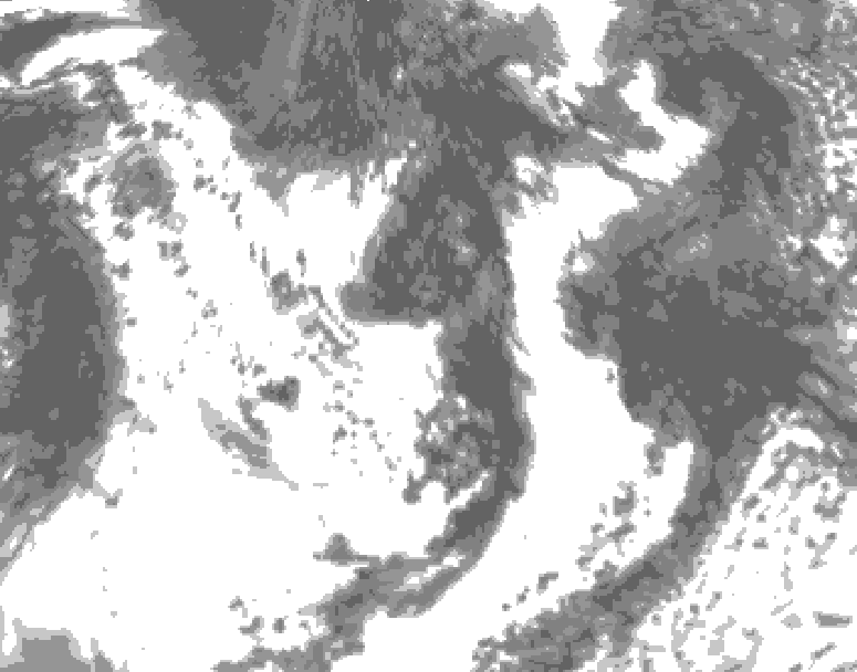 GDPS total cloud 168 hour forecast chart for Canada based on 2026/07/28 1200Z data