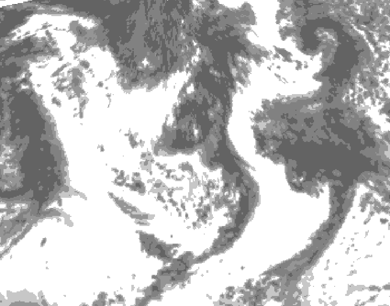 GDPS total cloud 174 hour forecast chart for Canada based on 2026/07/28 1200Z data