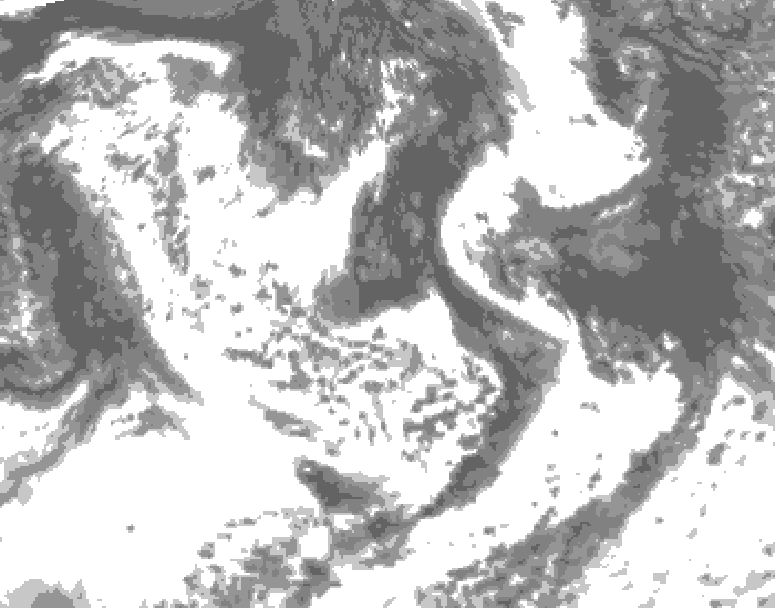 GDPS total cloud 180 hour forecast chart for Canada based on 2026/07/28 1200Z data