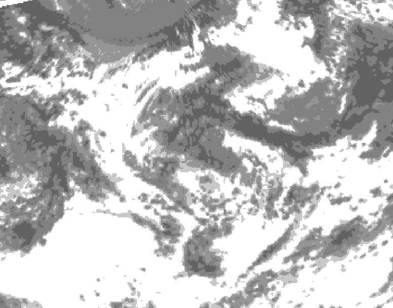 GDPS total cloud 222 hour forecast chart for Canada based on 2026/07/28 1200Z data