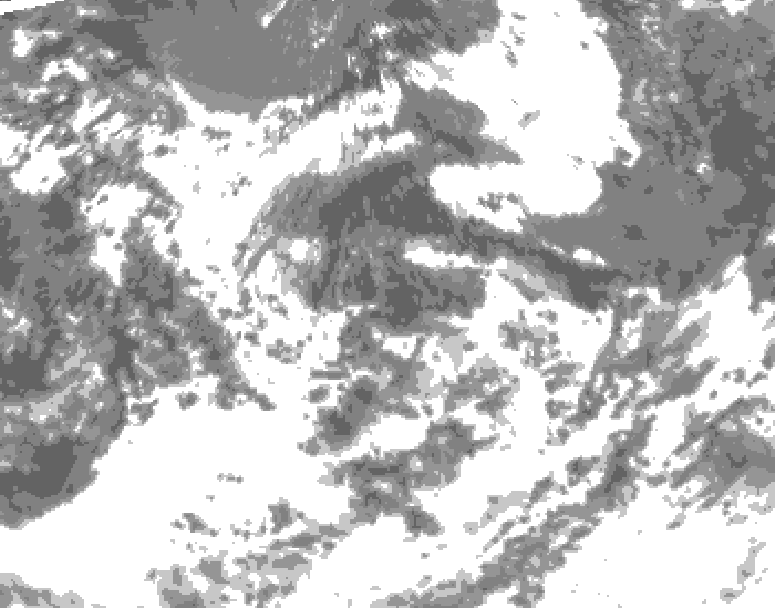 GDPS total cloud 234 hour forecast chart for Canada based on 2026/07/28 1200Z data