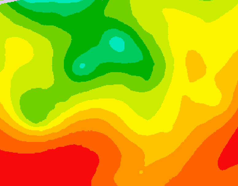 GDPS 500 millibar geopotential height 096 hour forecast chart for Canada based on 2026/07/29 0000Z data
