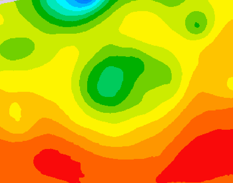 GDPS 500 millibar geopotential height 216 hour forecast chart for Canada based on 2026/07/29 0000Z data