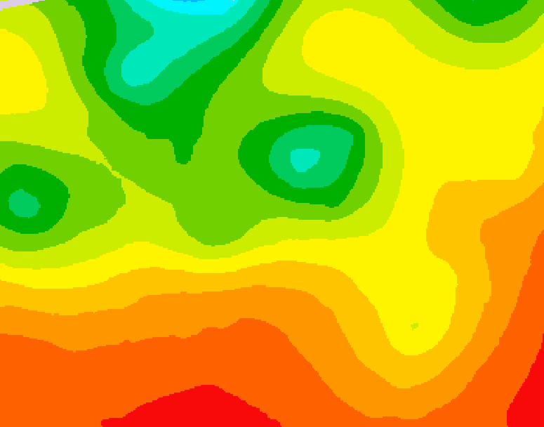 GDPS 500 millibar geopotential height 018 hour forecast chart for Canada based on 2026/07/29 1200Z data