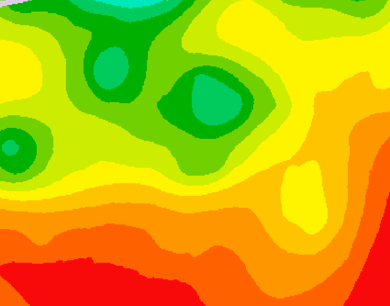 GDPS 500 millibar geopotential height 036 hour forecast chart for Canada based on 2026/07/29 1200Z data