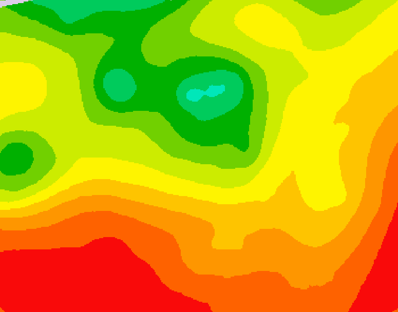 GDPS 500 millibar geopotential height 054 hour forecast chart for Canada based on 2026/07/29 1200Z data