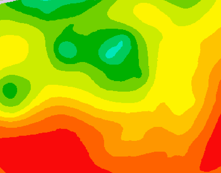 GDPS 500 millibar geopotential height 060 hour forecast chart for Canada based on 2026/07/29 1200Z data