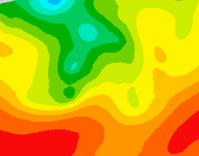GDPS 500 millibar geopotential height 102 hour forecast chart for Canada based on 2026/07/29 1200Z data