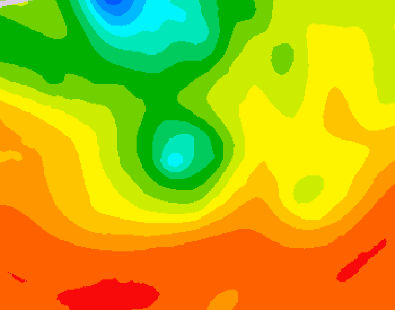 GDPS 500 millibar geopotential height 138 hour forecast chart for Canada based on 2026/07/29 1200Z data