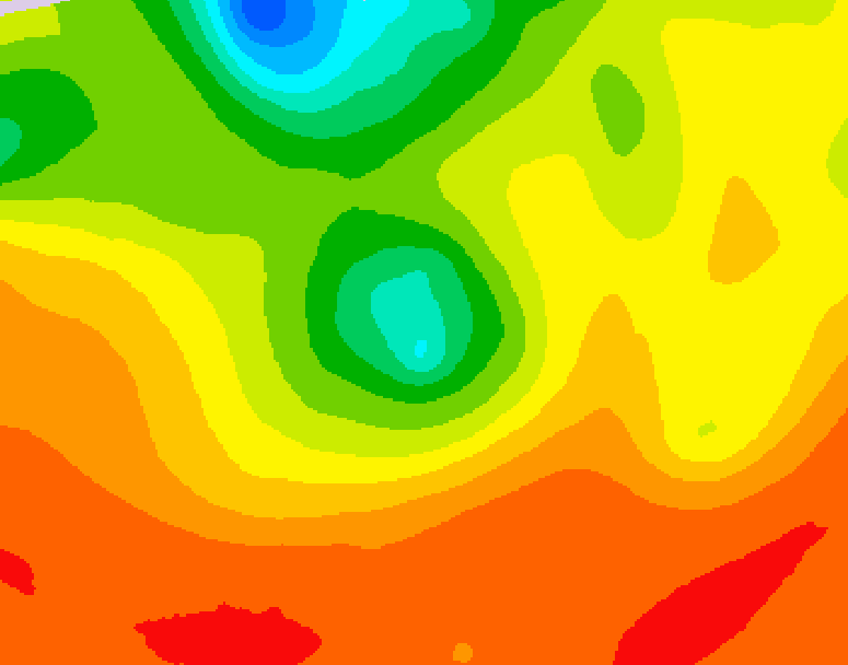 GDPS 500 millibar geopotential height 150 hour forecast chart for Canada based on 2026/07/29 1200Z data