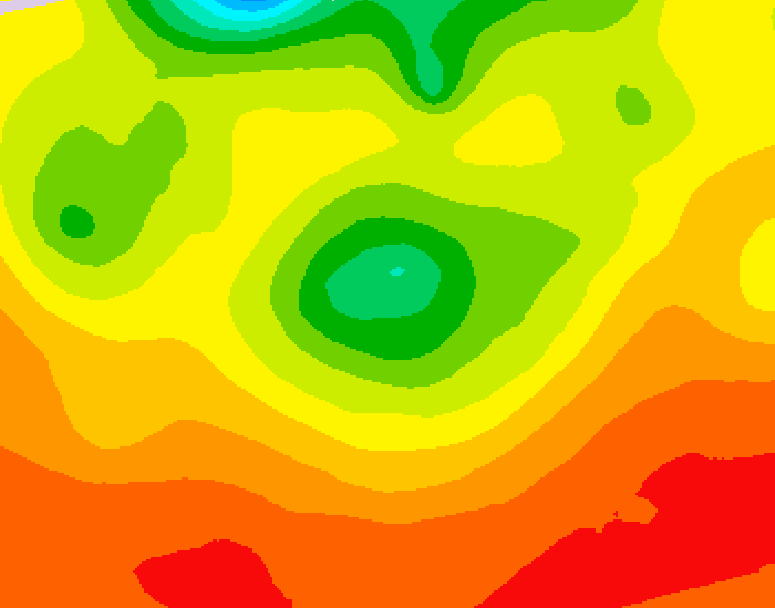 GDPS 500 millibar geopotential height 198 hour forecast chart for Canada based on 2026/07/29 1200Z data