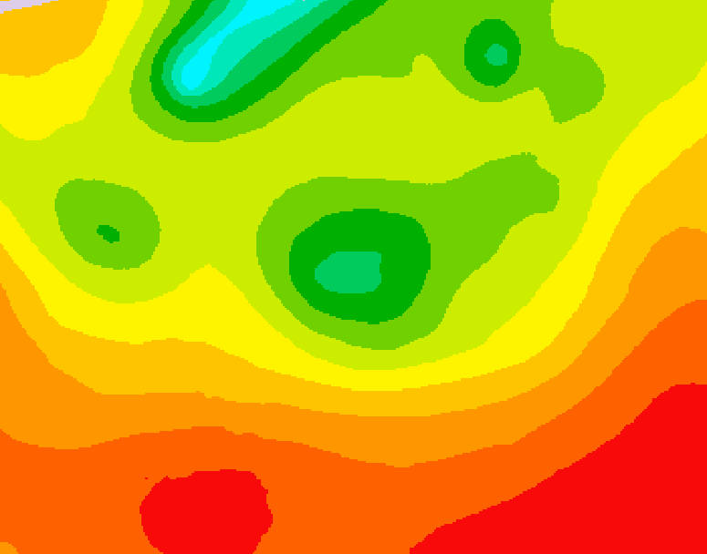 GDPS 500 millibar geopotential height 228 hour forecast chart for Canada based on 2026/07/29 1200Z data